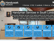Tablet Screenshot of handyworksolutions.co.uk